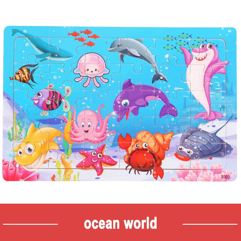 Intellectual Wooden Jigsaw Puzzles