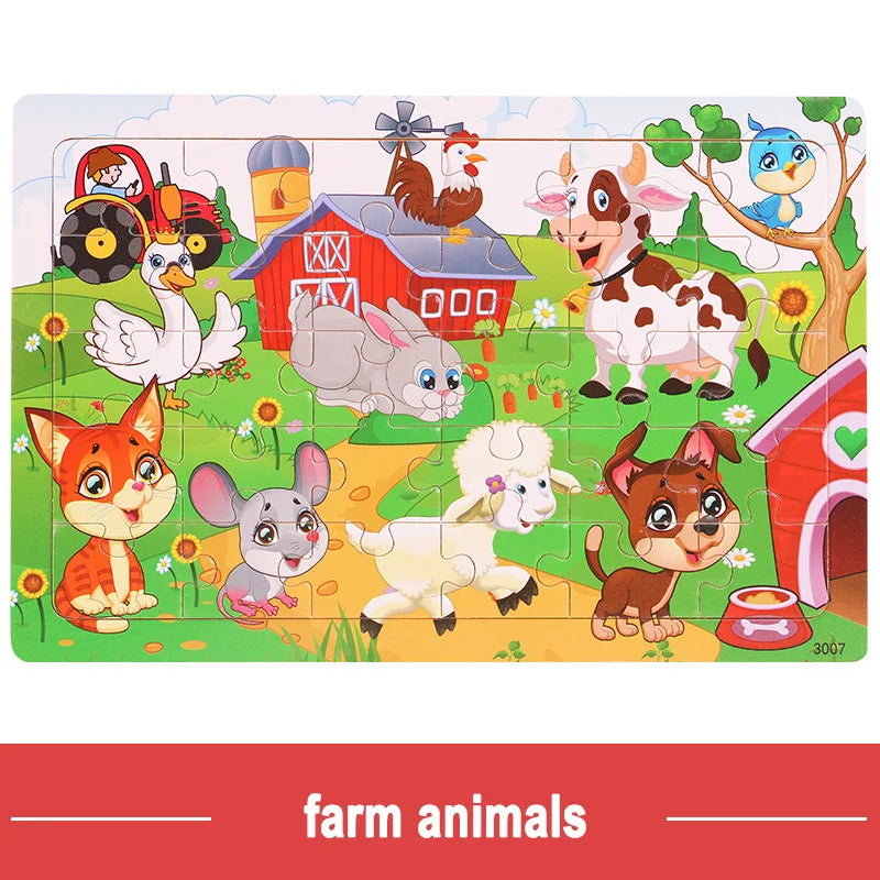 Intellectual Wooden Jigsaw Puzzles