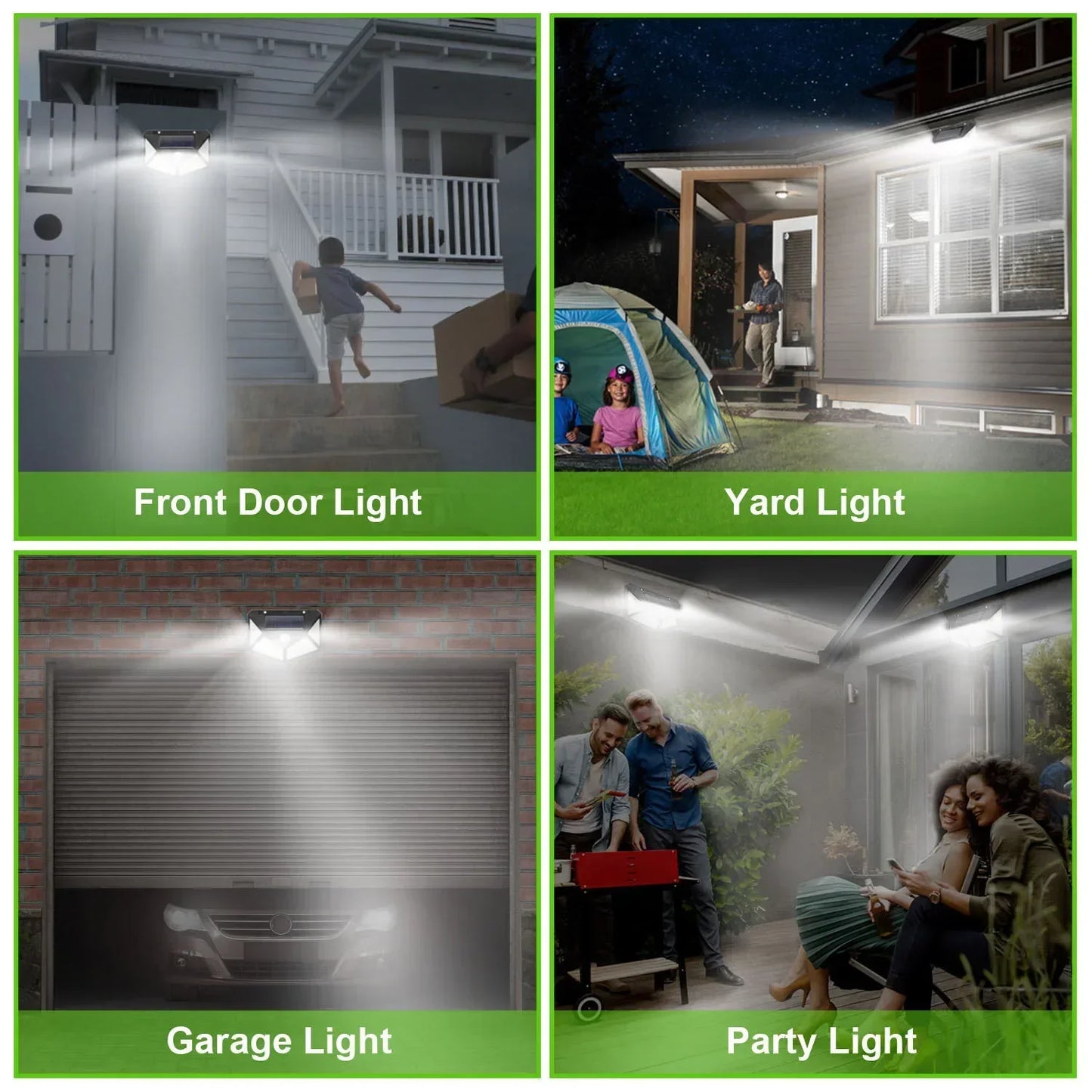 Multifunctional Outdoor Solar Powered LED Spotlight with Motion Sensor