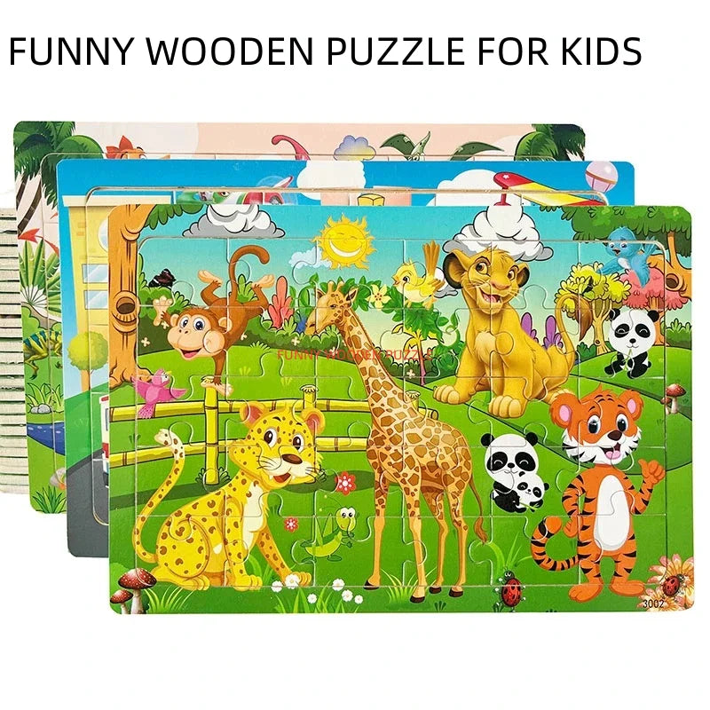 Intellectual Wooden Jigsaw Puzzles