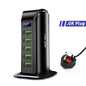 USLION 5 Port USB Charger with LED Display