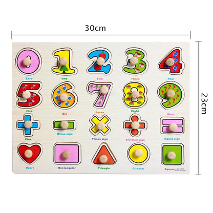 Early Education Easy Grasp Wooden Puzzles