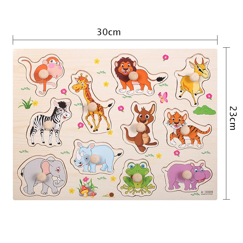 Early Education Easy Grasp Wooden Puzzles