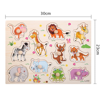 Early Education Easy Grasp Wooden Puzzles