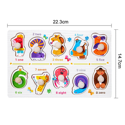 Early Education Easy Grasp Wooden Puzzles