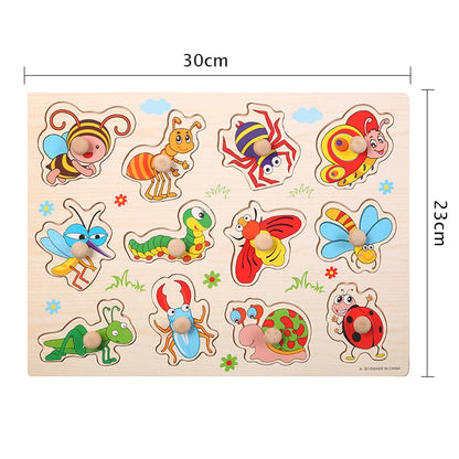 Early Education Easy Grasp Wooden Puzzles