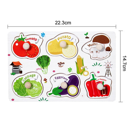Early Education Easy Grasp Wooden Puzzles
