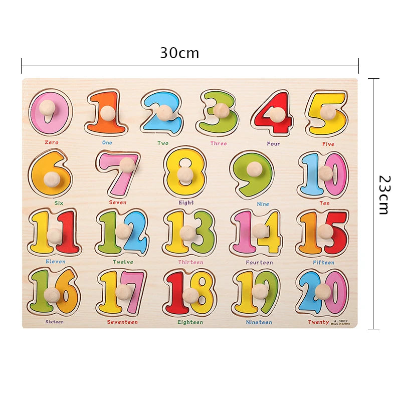 Early Education Easy Grasp Wooden Puzzles