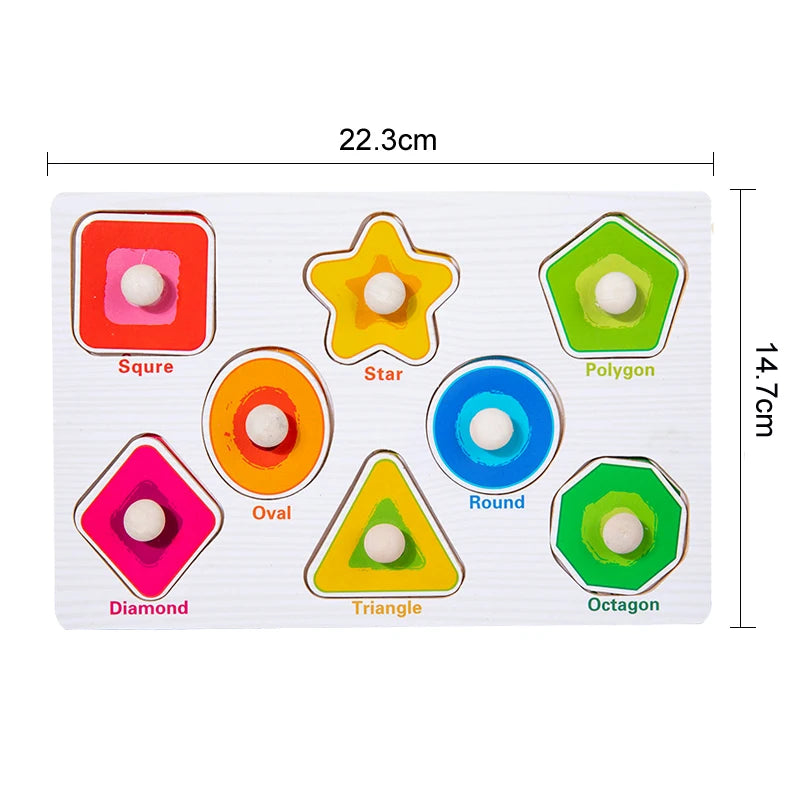 Early Education Easy Grasp Wooden Puzzles