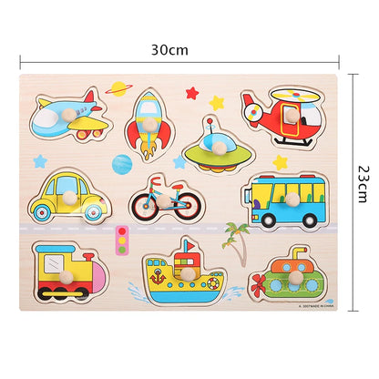 Early Education Easy Grasp Wooden Puzzles