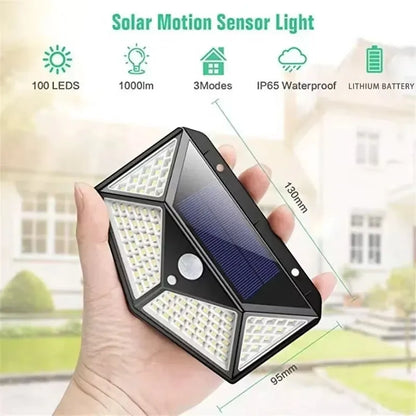 Multifunctional Outdoor Solar Powered LED Spotlight with Motion Sensor