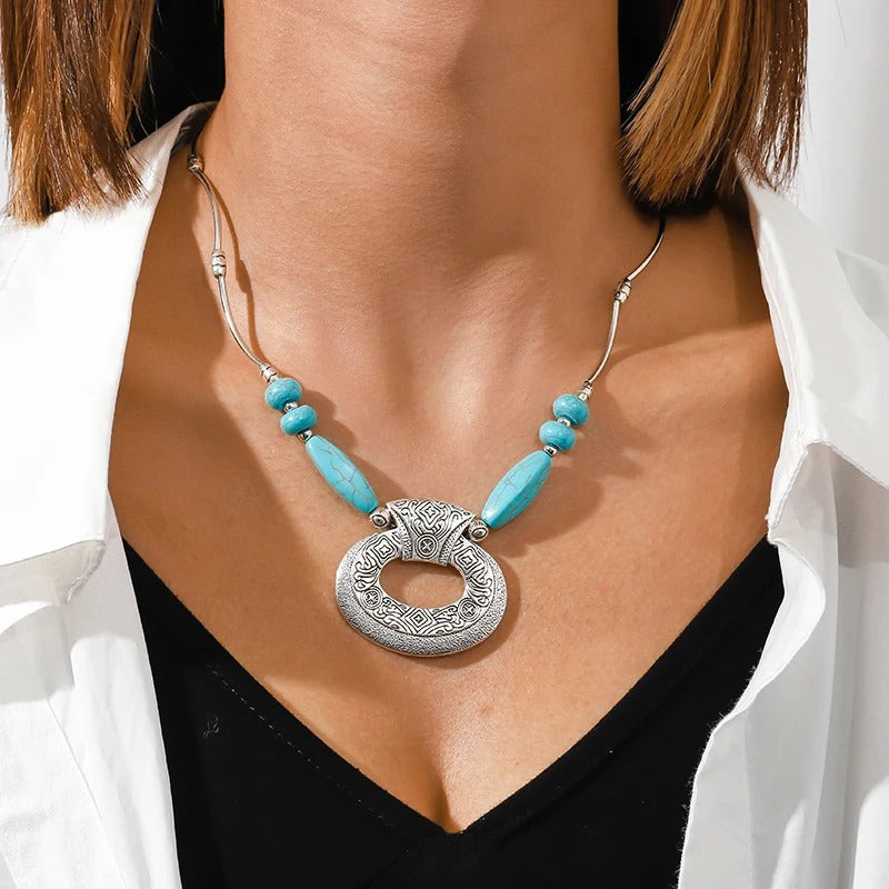 Handmade Silver and Turquoise Necklaces