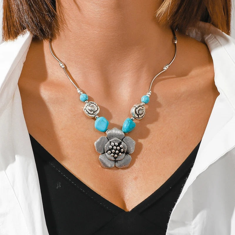 Handmade Silver and Turquoise Necklaces