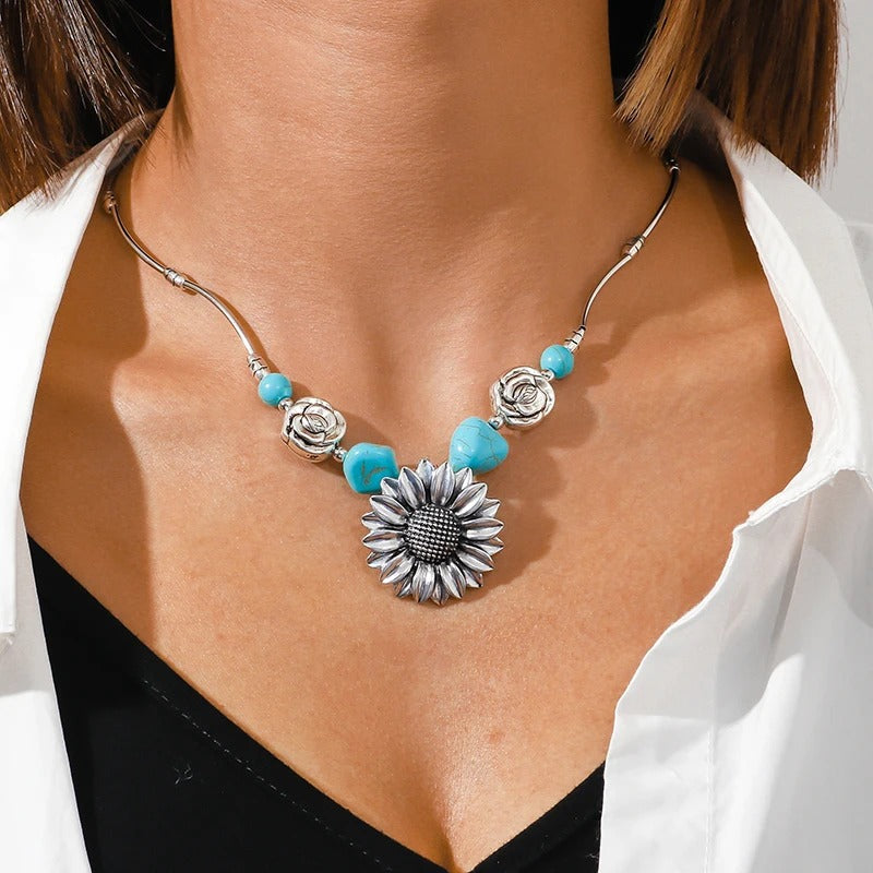 Handmade Silver and Turquoise Necklaces