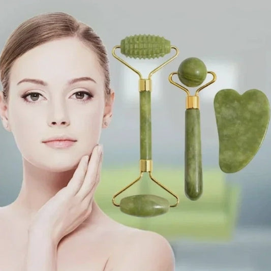 Natural Jade Gua Sha Natural Stone Eye / Neck and Body Massager